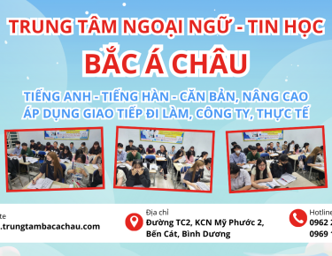 KHÓA HỌC TIẾNG ANH – TIẾNG HÀN CĂN BẢN – NÂNG CAO TẠI TRUNG TÂM BẮC Á CHÂU